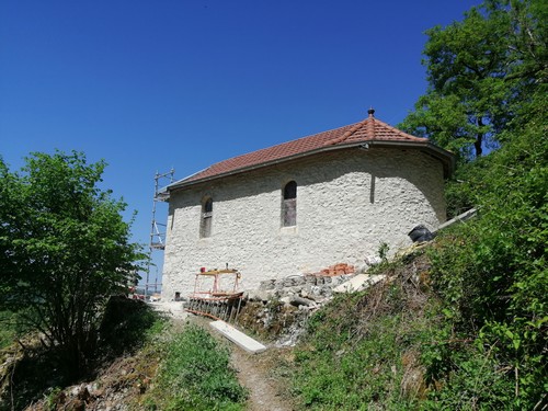 La chapelle d'Armieu avant sa destruction en 2024