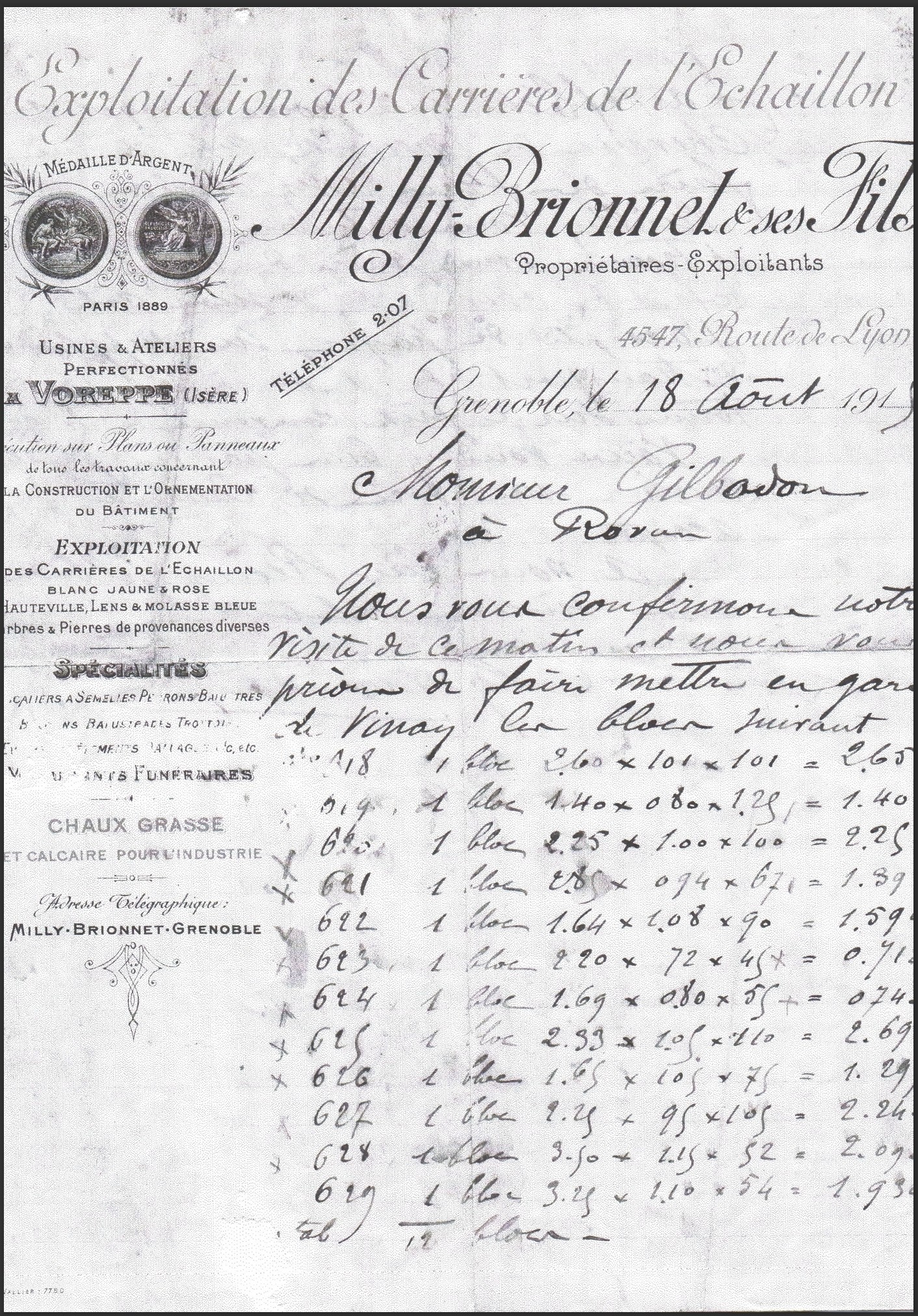 fiche d'exploitation