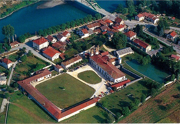 Vue aérienne du site de la Fonderie royale de Saint-Gervais
